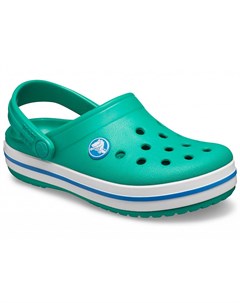 Сабо детские Crocband clog Kids Deep Green Prep Blue Crocs