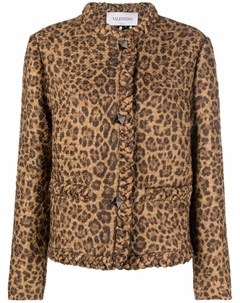 Куртка с леопардовым принтом Valentino
