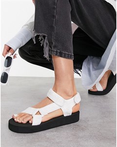Белые сандалии в спортивном стиле Fix Up Asos design