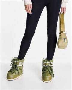Классические низкие зимние ботинки цвета хаки Moon boot