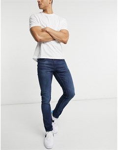 Темно синие зауженные джинсы Tom tailor