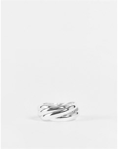 Посеребренное кольцо в русском стиле с переплетенным дизайном Orelia