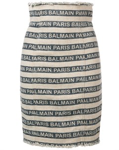 Полосатая юбка Paris Balmain