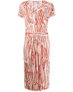 Платье в абстрактную полоску Moschino pre-owned