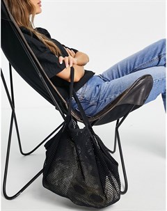 Черная сумка шоппер Asos design