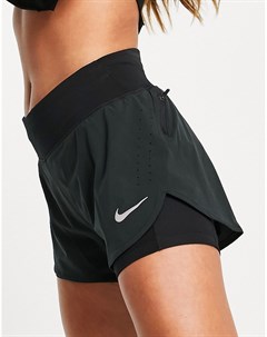 Черные шорты 2 в 1 Eclipse Nike running