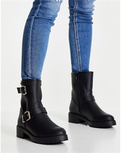 Черные походные ботинки сапоги Amber Asos design