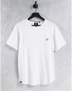 Длинная белая футболка с необработанными краями Le breve