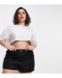 Черные тканые шорты боксеры для дома Curve Asos weekend collective