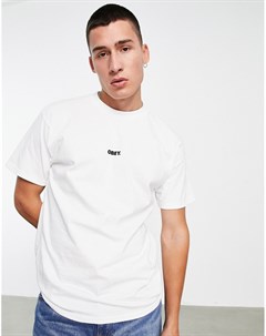 Белая футболка с небольшим логотипом Obey