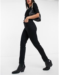 Черные джинсы премиум в винтажном стиле Topshop