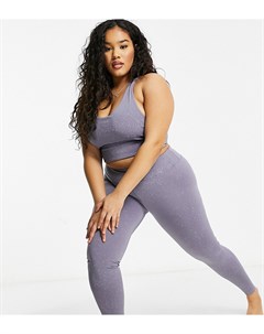 Спортивные леггинсы с эффектом кислотной стирки Curve Asos 4505