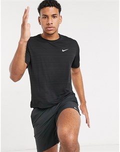Черная футболка Miler Nike running