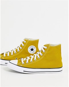 Высокие классические кеды темно лимонного цвета Chuck Taylor All Star Hi Classic Converse