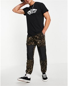 Флисовые брюки с леопардовым принтом Vans