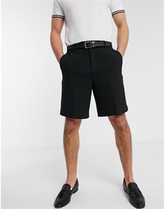 Черные широкие строгие шорты Asos design