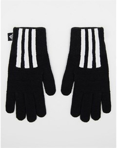 Черные перчатки с тремя полосками adidas Adidas performance