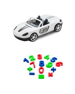 Набор летний Детский автомобиль Кабриолет Песочный набор Арифметика Тебе-игрушка