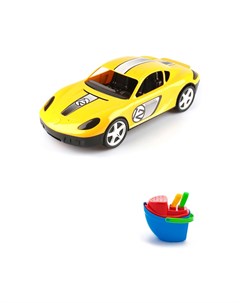 Набор летний Игрушка Детский автомобиль Молния Песочный набор Пароходик Тебе-игрушка