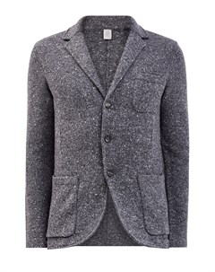 Меланжевый пиджак в стиле casual из шерсти и кашемира Eleventy