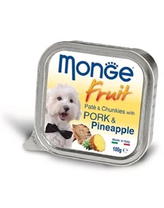 Консервы Dog Fruit Свинина с ананасами для собак 100гр Monge