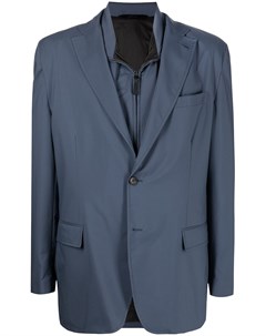 Однобортный пиджак строгого кроя Brioni