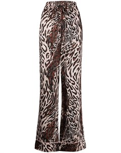 Широкие брюки палаццо с леопардовым принтом Jonathan simkhai standard