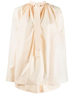 Расклешенная блузка с бантом Jil sander