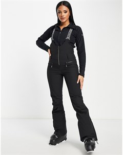 Черные лыжные брюки с нагрудником Summit Roxy