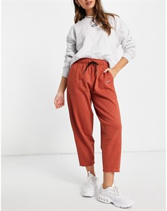 Коричневые меланжевые брюки из флиса Lounge Essential Nike