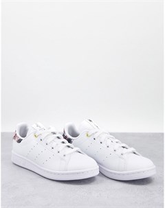 Белые кроссовки с принтом на пятке Her Studio Stan Smith Adidas originals