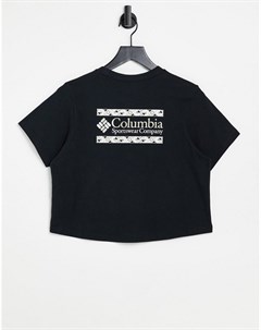 Черная укороченная футболка Rapid Ridge Columbia