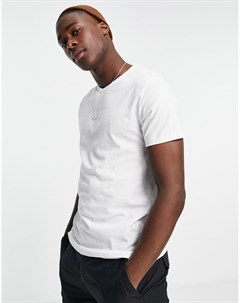 Белая футболка с V образным вырезом French connection