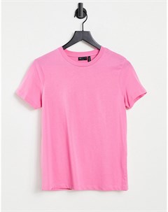 Розовая футболка из органического хлопка с круглым вырезом Ultimate Asos design