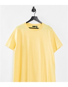 Солнечно желтая футболка из органического хлопка с круглым вырезом ASOS DESIGN Curve Ultimate Asos curve
