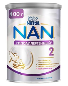 2 Optipro HA Гипоаллергенный Сухая молочная смесь для профилактики аллергии 400гр Nan
