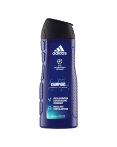 Гель для душа UEFA Champions League Champions для тела и волос 400 мл Adidas