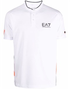 Рубашка поло с воротником стойкой и логотипом Ea7 emporio armani