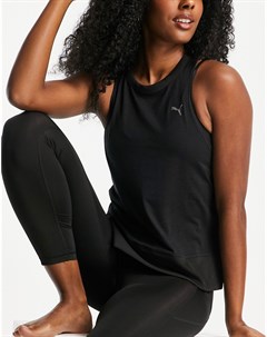Черная майка с открытой спинкой Yoga Studio Puma