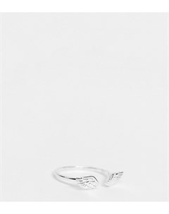 Серебряное кольцо с крыльями ангела Asos design