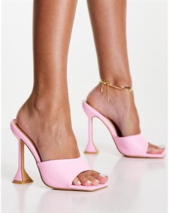Розовые босоножки на эффектном каблуке Glamorous