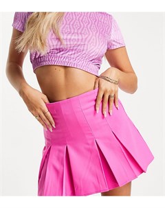 Плиссированная теннисная юбка розового цвета Asyou