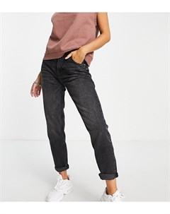 Черные выбеленные джинсы в винтажном стиле Tall Bershka