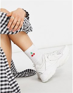 Белые кроссовки с сетчатыми вставками Dorri Asos design