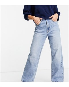 Голубые винтажные джинсы в стиле 90 х Petite Stradivarius