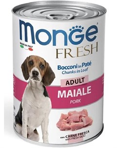 Консервы Dog Fresh Chunks in Loaf Мясной рулет из свинины для собак 400гр Monge