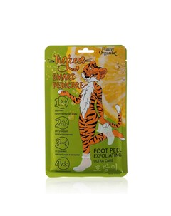 Носочки пилинг для ног Tigress Smart Pedicure с питательной сывороткой 30г Funny organix