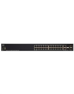 Коммутатор SG550X 24 K9 EU SB SG550X 24 24 port Gigabit Stackable Switch Cisco