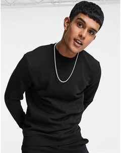 Черный облегающий свитшот River island