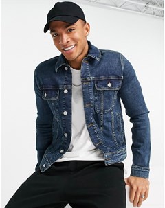 Приталенная выбеленная джинсовая куртка в стиле вестерн Asos design